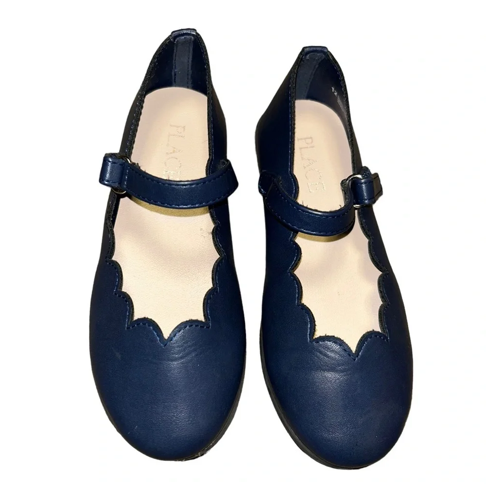 The Children’s Place Navy Girls Uniform Comfort Flex Shoes Mary janes size 12